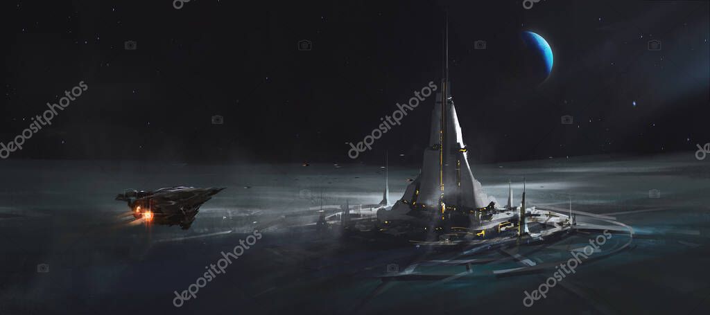 Sci-fi közösség illusztráció